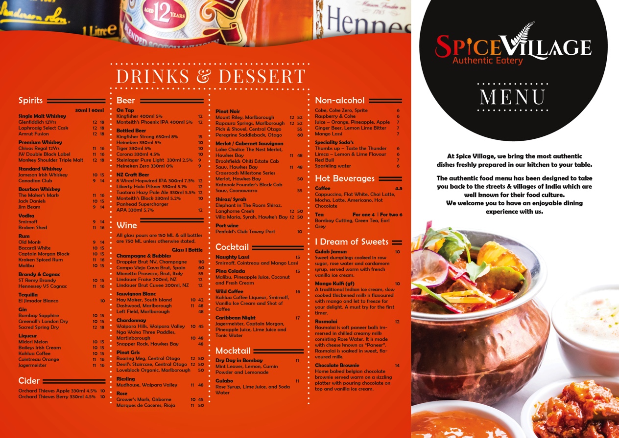 Spice Village I Authentic Indian Restaurant I Hanmer Springs